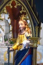 BANGKOK, THAILAND Ã¢â¬â 16 JULY 2019: Mary and Jesus statue inside Holy Rosary Church, Bangkok, Thailand